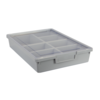 Storsystem Bin, Tray, Tote, Gray, High Impact Polystyrene, 12.25 in W, 3 in H CE1950LG-NK0301-1